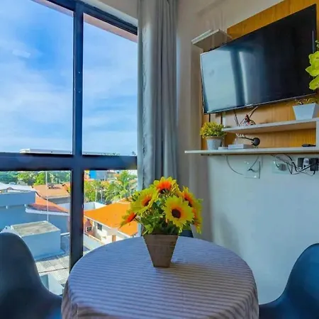 Lindo Flat, Piscina com VISTA PARA O MAR!-3